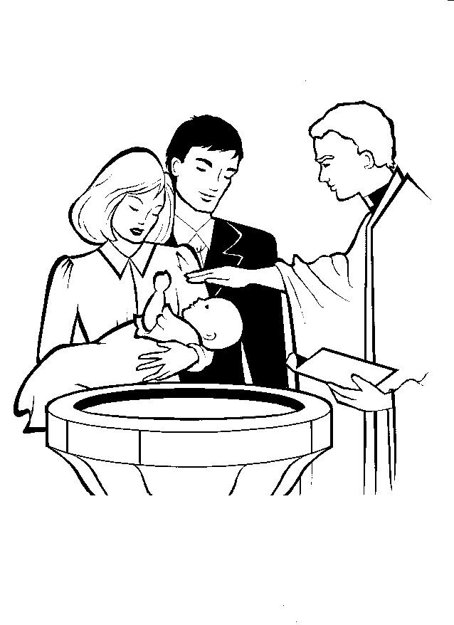 sacrament baptism coloring pages - photo #29